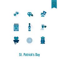 Saint Patricks Day Isolated Icon Set N48