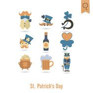 Saint Patricks Day Isolated Icon Set N49