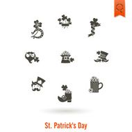 Saint Patricks Day Isolated Icon Set N51