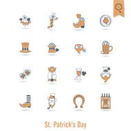 Saint Patricks Day Isolated Icon Set N53