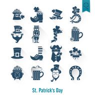 Saint Patricks Day Isolated Icon Set N55