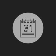 icon of calendar N16