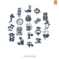 Saint Patricks Day Isolated Icon Set N58