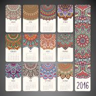 Calendar with mandalas N35