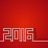 vector modern 2016 New Year background N4
