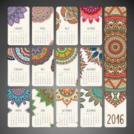 Calendar with mandalas N37