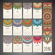 Calendar with mandalas N38