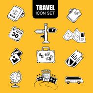 Travel icon set N5