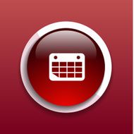 Vector calendar icon Flat design