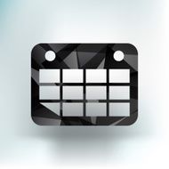 Vector calendar icon Flat design N3