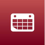 Vector calendar icon Flat design N4