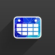 Vector calendar icon Flat design N5