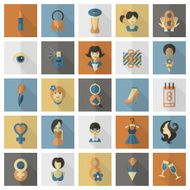 Womans Day Icon Set N25