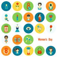 Womans Day Icon Set N26