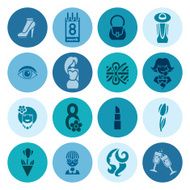 Womans Day Icon Set N28