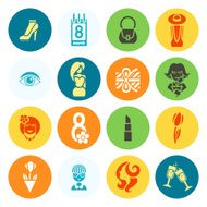 Womans Day Icon Set N32