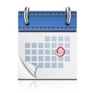 Realistic Detailed Calendar Icon