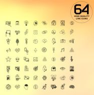 universal modern icons for web and mobile app N6