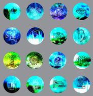 universal modern icons for web and mobile app N8