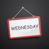 Wednesday hanging sign N2