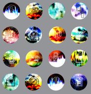 universal modern icons for web and mobile app N14