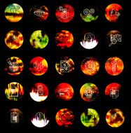 universal modern icons for web and mobile app N15