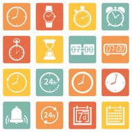 Vector Set of Time Icons N3