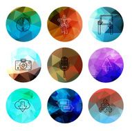 universal modern icons for web and mobile app N29