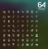 universal modern icons for web and mobile app N32