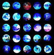 universal modern icons for web and mobile app N33