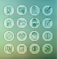 modern thin line icons for web and mobile N16