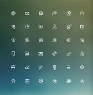 modern thin line icons for web and mobile N21