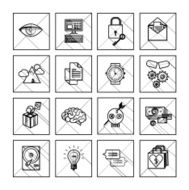 Set of 600 universal modern thin line icons for web N30
