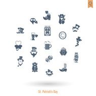 Saint Patricks Day Isolated Icon Set N88