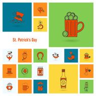 Saint Patricks Day Icon Set N140