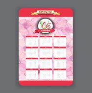 Blossoms Calendar 2016 year design