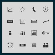 Business and Finance icon set Design