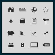 Business and Finance icon set Design N2