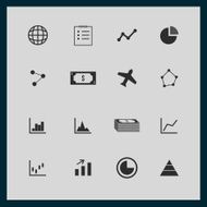 Business and Finance icon set Design N3