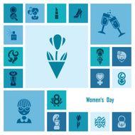 Womans Day Icon Set N34