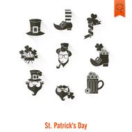 Saint Patricks Day Isolated Icon Set N93