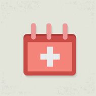 Calendar design on old background vector N2