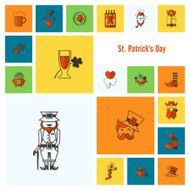 Saint Patricks Day Icon Set N157