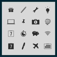 Business and Finance icon set Design N12