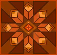 Ethnic ornamented element of pattern N5