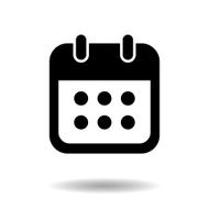 Weekly calendar tool for business office icon vector illustration eps10