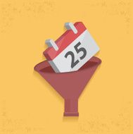 Calendar filter design vector