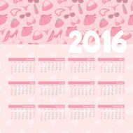 Year Calendar Girly