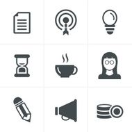 Business Icons Set Vector Design
