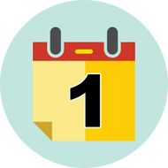 Flat Calender Icon